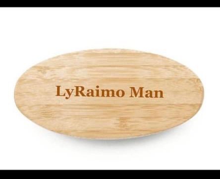 Ly'Raimo Man " Engraved Wooden Beard Brush"