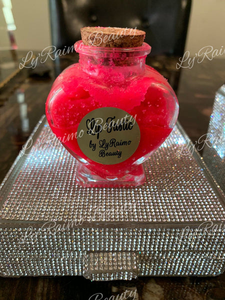 Ly'Raimo Beauty "Heart Bottle Slay Lip Scrub"