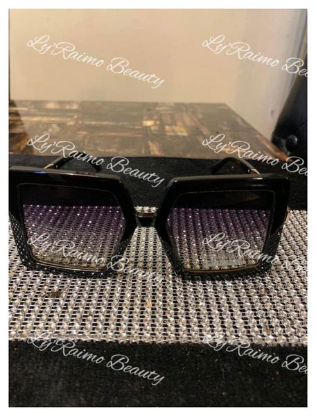 Ly'Raimo Beauty "Black Shades with Diamond Bling"