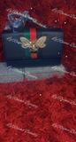 Ly'Raimo Beauty "Black Purse with Bee Jewel Embellishment"